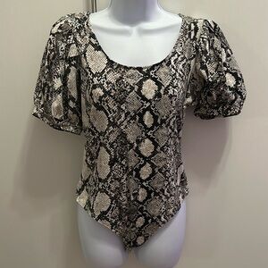Snake Print Bodysuit